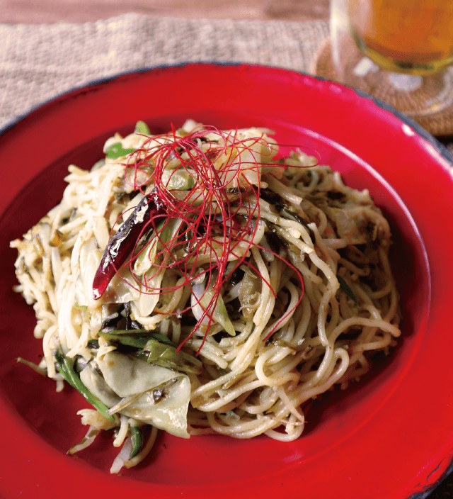 からし明太高菜焼きそば